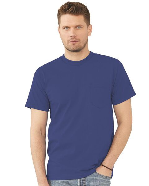 Bayside 7100 - USA-Made Short Sleeve T-Shirt with a Pocket