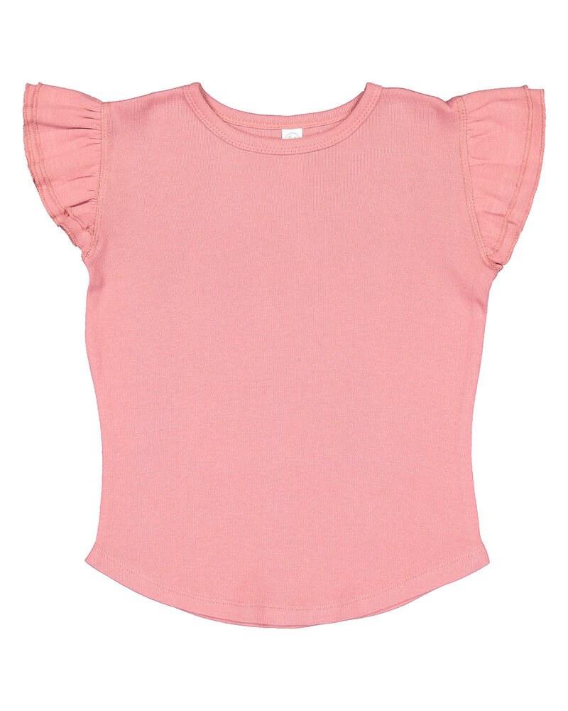 Rabbit Skins 3339 - Toddler Flutter Sleeve T-Shirt