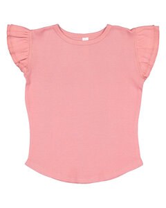 Rabbit Skins 3339 - Toddler Flutter Sleeve T-Shirt Mauvelous