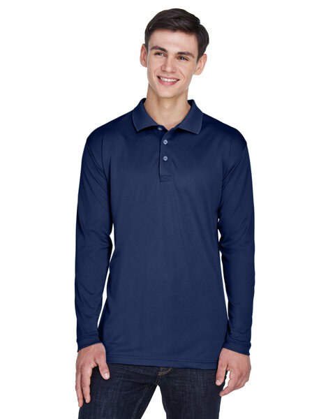UltraClub 8405LS - Adult Cool & Dry Sport Long-Sleeve Polo