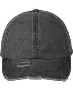 Adams Headwear LP108 - Classic Pigment Distressed Cap Black
