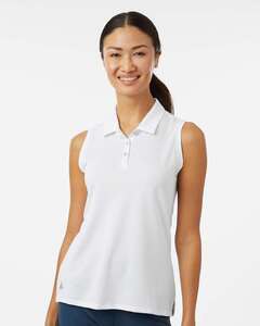 Adidas A1005 - Women's Ottoman Sleeveless Polo White