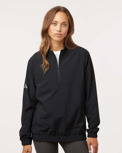 Adidas A706 - Womens Woven Half-Zip Pullover
