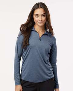 AllPro 41870L - Pro-Lock Women's Performance Quarter-Zip Pullover Heather Navy