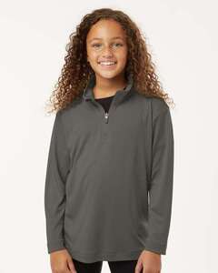 AllPro 41870Y - Pro-Lock Youth Performance Quarter-Zip Pullover Charcoal