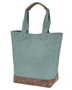 Authentic Pigment AP1921 - Canvas Resort Tote Cypress/ Brown