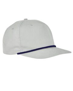 Big Accessories BA671 - Golf Cap Light Grey/ Navy