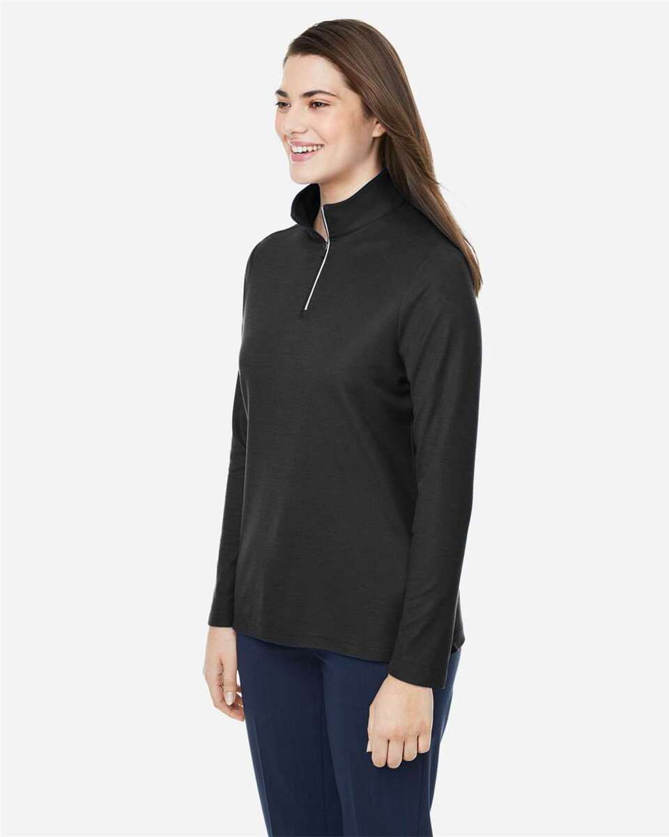 CORE365 CE405W - Women's Fusion ChromaSoft™ Pique Quarter-Zip Pullover