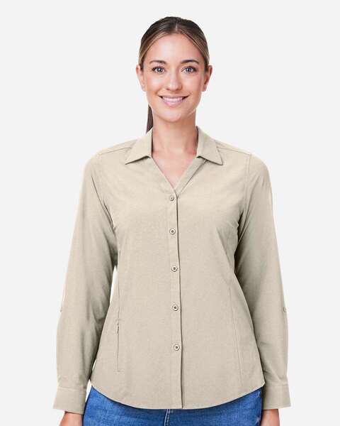 CORE365 CE510LW - Womens Ultra UVP® Long Sleeve Marina Shirt