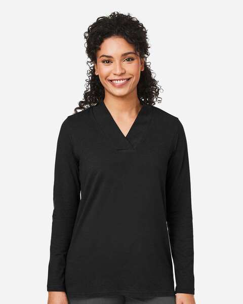 Devon & Jones DP121W - Womens Raleigh Shawl Collar Knit Top
