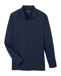 Harriton M208L - Men's Charge Snag and Soil Protect Long Sleeve Polo Dark Navy