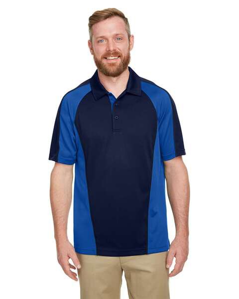 Harriton M385 - Mens Advantage Snag Protection Plus IL Colorblock Polo
