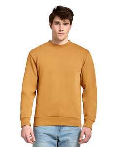 Lane Seven LS16004 - Sudadera de cuello redondo teñida en pigmento Peanut Butter