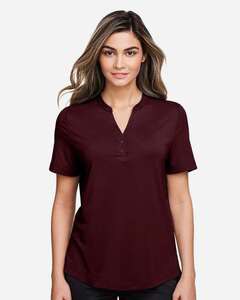 North End NE100W - Women's JAQ Snap-Up Stretch Performance Polo Burgundy
