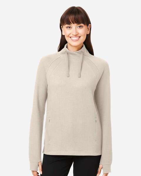 North End NE200W - Womens Rhythm Waffle Pullover