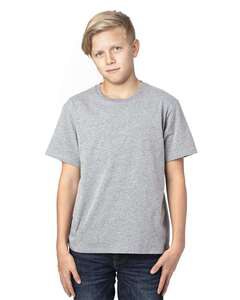 Threadfast 600A - Youth Ultimate CVC T-Shirt Heather Grey