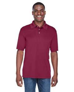 UltraClub 8425 - Men's Cool & Dry Sport Performance Interlock Polo Maroon
