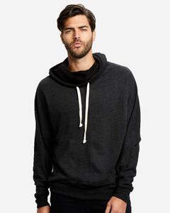 US Blanks US897 - USA Made French Terry Snorkel Pullover Sweatshirt Tri Charcoal