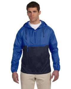 Harriton M750 - Packable Nylon Jacket Royal/ Navy