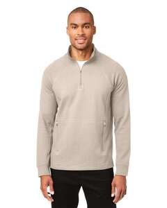 North End NE200 - Men's Rhythm Waffle Quarter-Zip Pullover Oatmeal