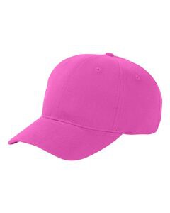 Big Accessories BX002 - 6-Panel Brushed Twill Structured Cap Raspberry